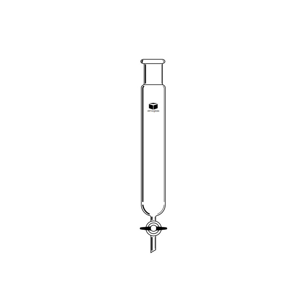 Chromatography Column, Teflon Stopcock 3.0 (75) x 10 (254) in.(mm), Joint Size 45/50