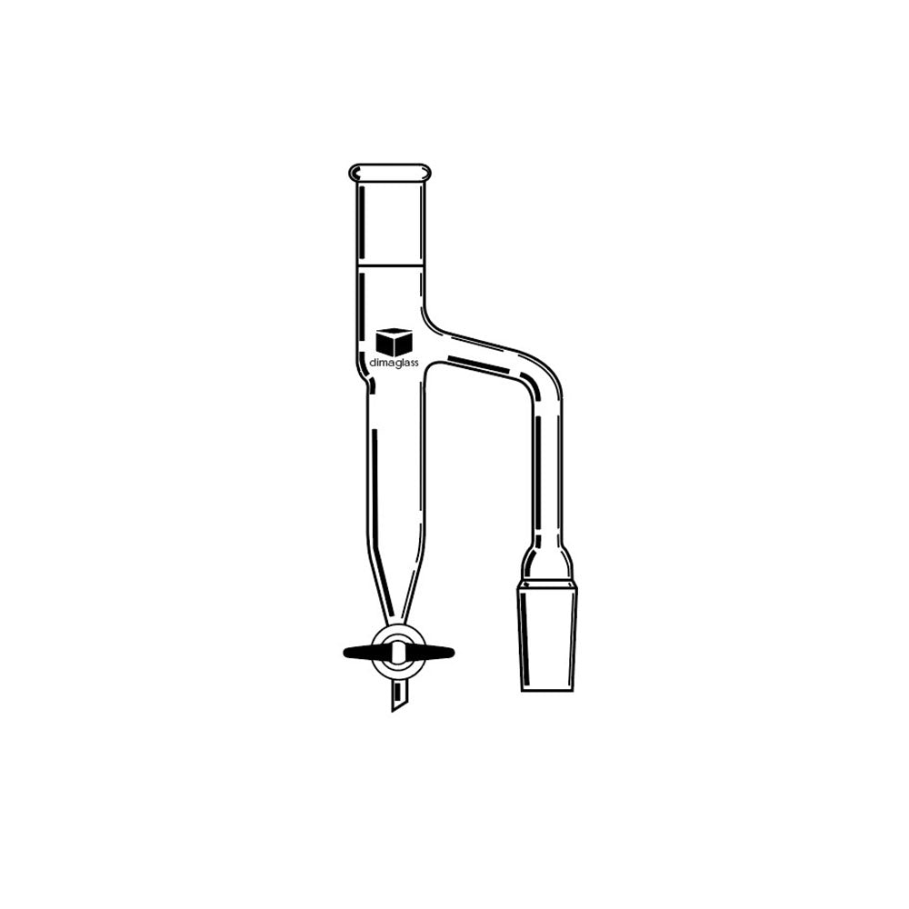 Distilling Receiver, Moisture Test, Dean & Stark, Teflon Stopcock 24/40, 10 mL