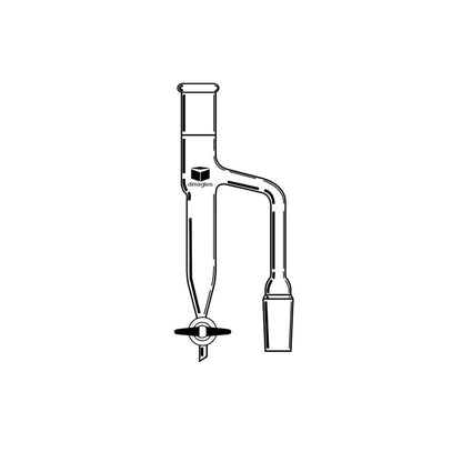 Distilling Receiver, Moisture Test, Dean & Stark, Teflon Stopcock 24/40, 10 mL