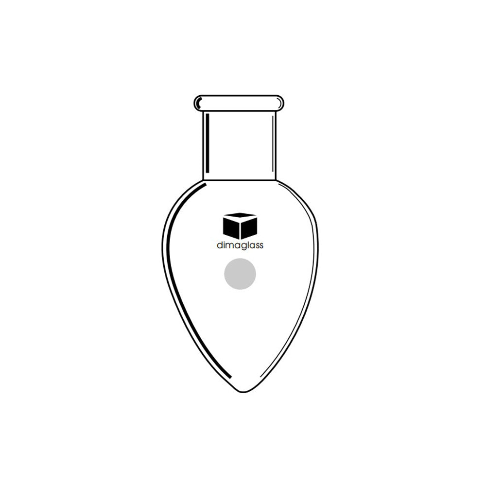 Flask, Single Neck, Pear Shaped 14/20, 10 mL