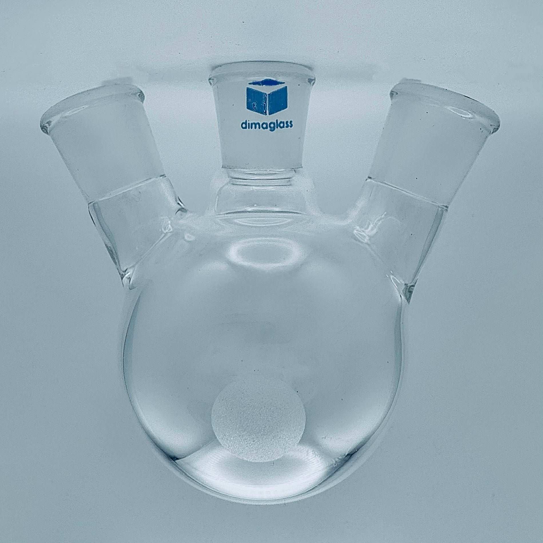 Flask, Three Neck, Angled Center 14/20, Side 14/20, 500 mL