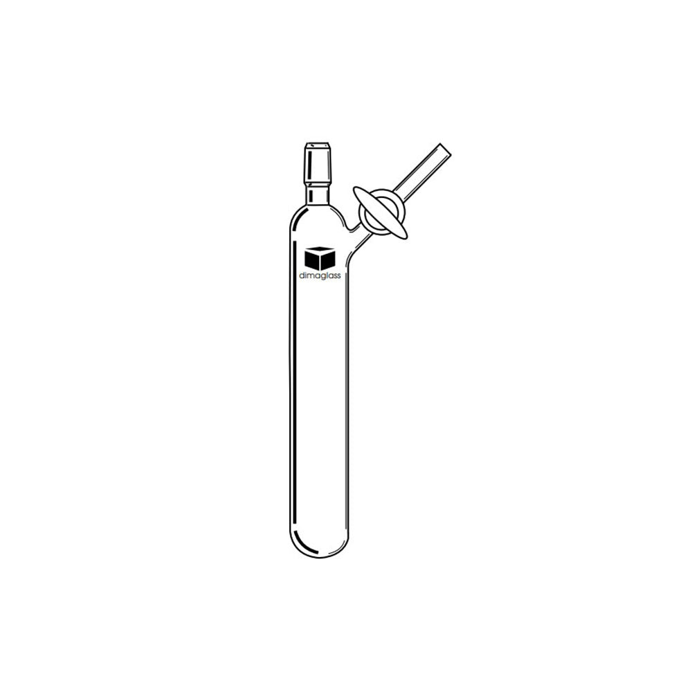 Flask, Reaction Tube, Glass Stopcock 14/20, 50 mL