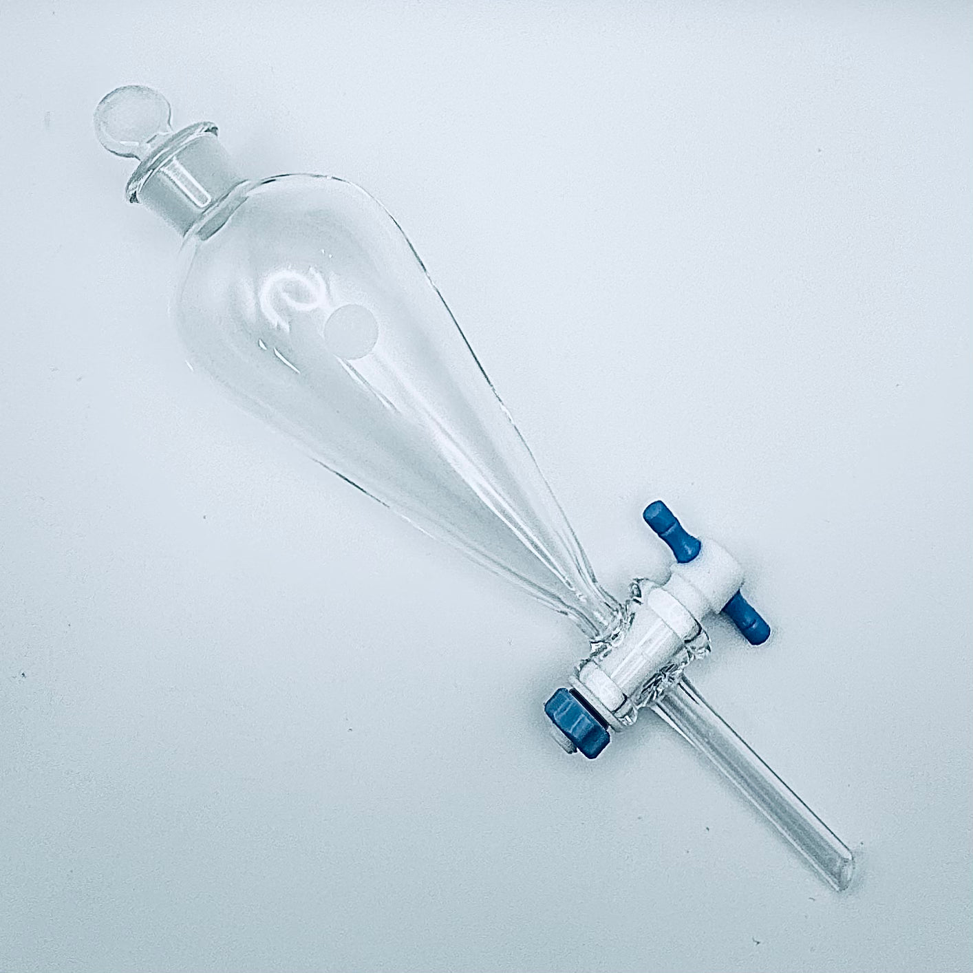 Funnel, Separatory, Squibb, Teflon Stopcock Stopper Size 16, 60 mL