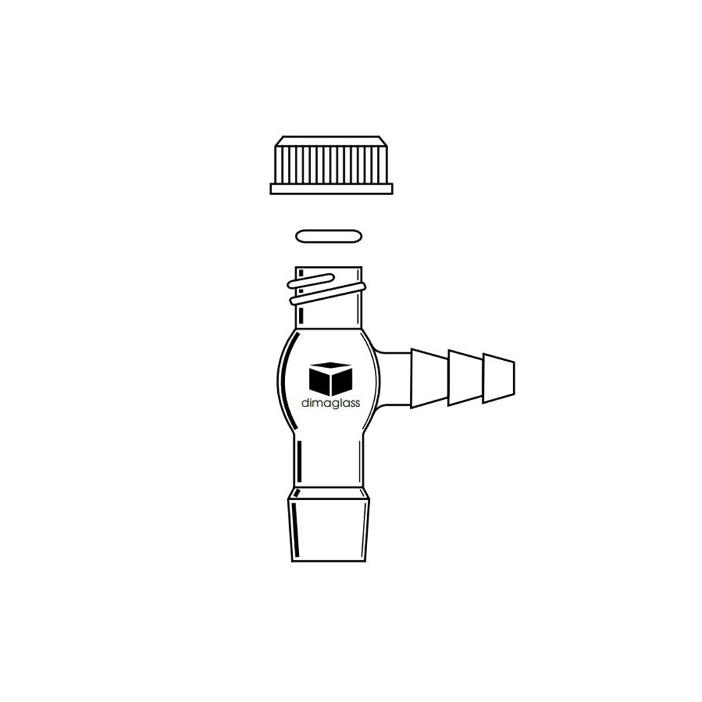 Adapter, Inlet Microscale, 14/10 Threaded
