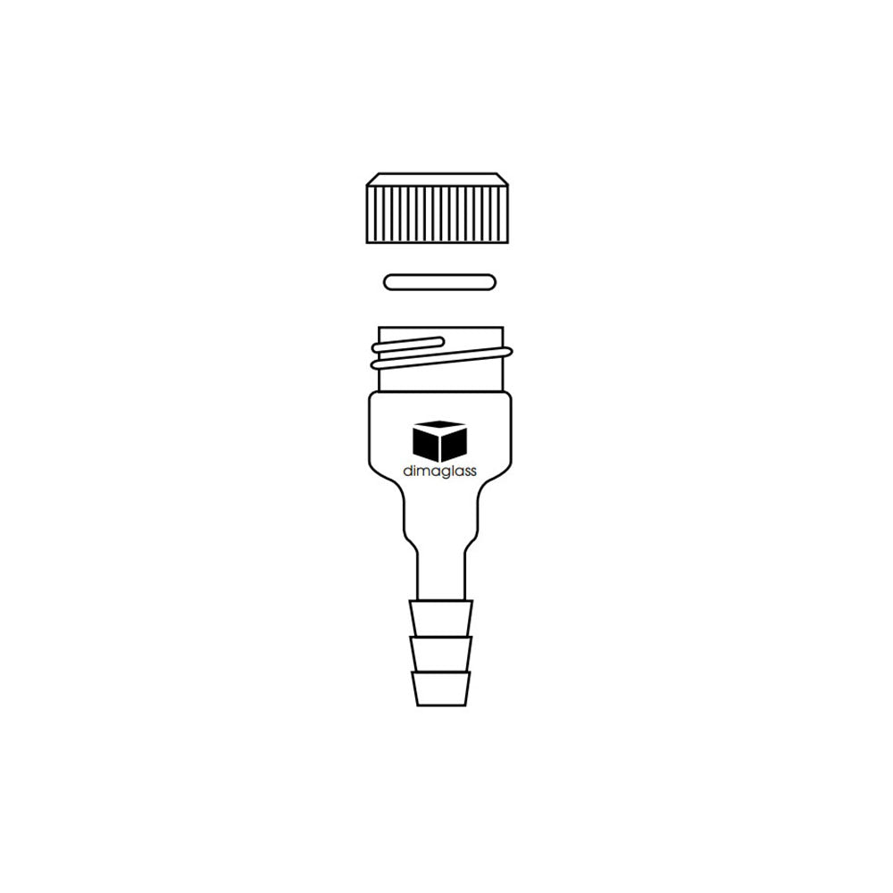 Adapter, Inlet Microscale, 14/10 Threaded