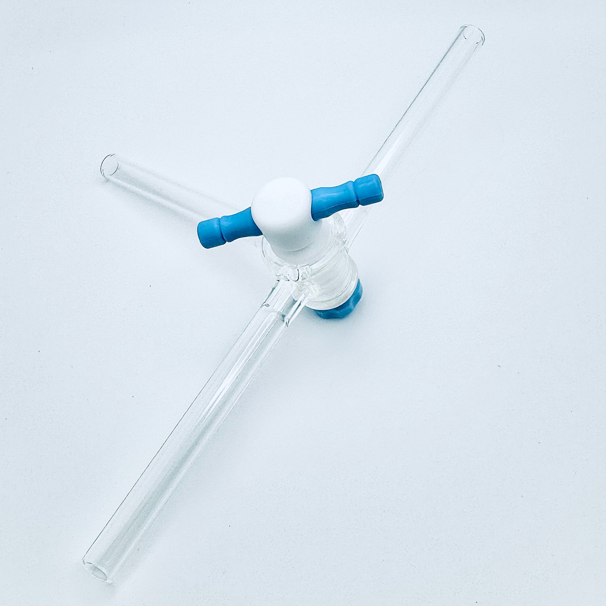 Stopcock, T-bore, Teflon 4mm Bore, 16/35 mm Plug