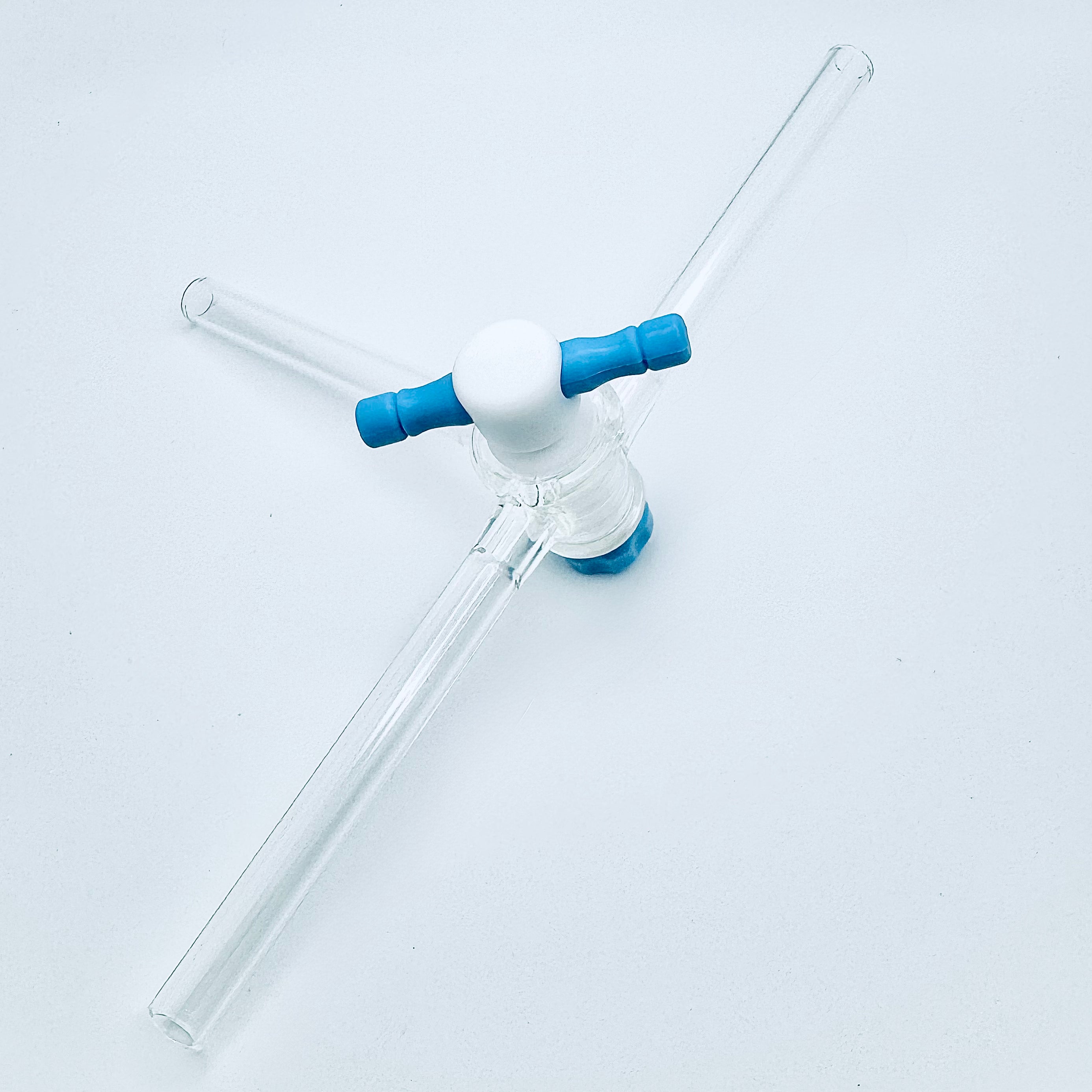 Stopcock, T-bore, Teflon 2mm Bore, 15.2/30 mm Plug