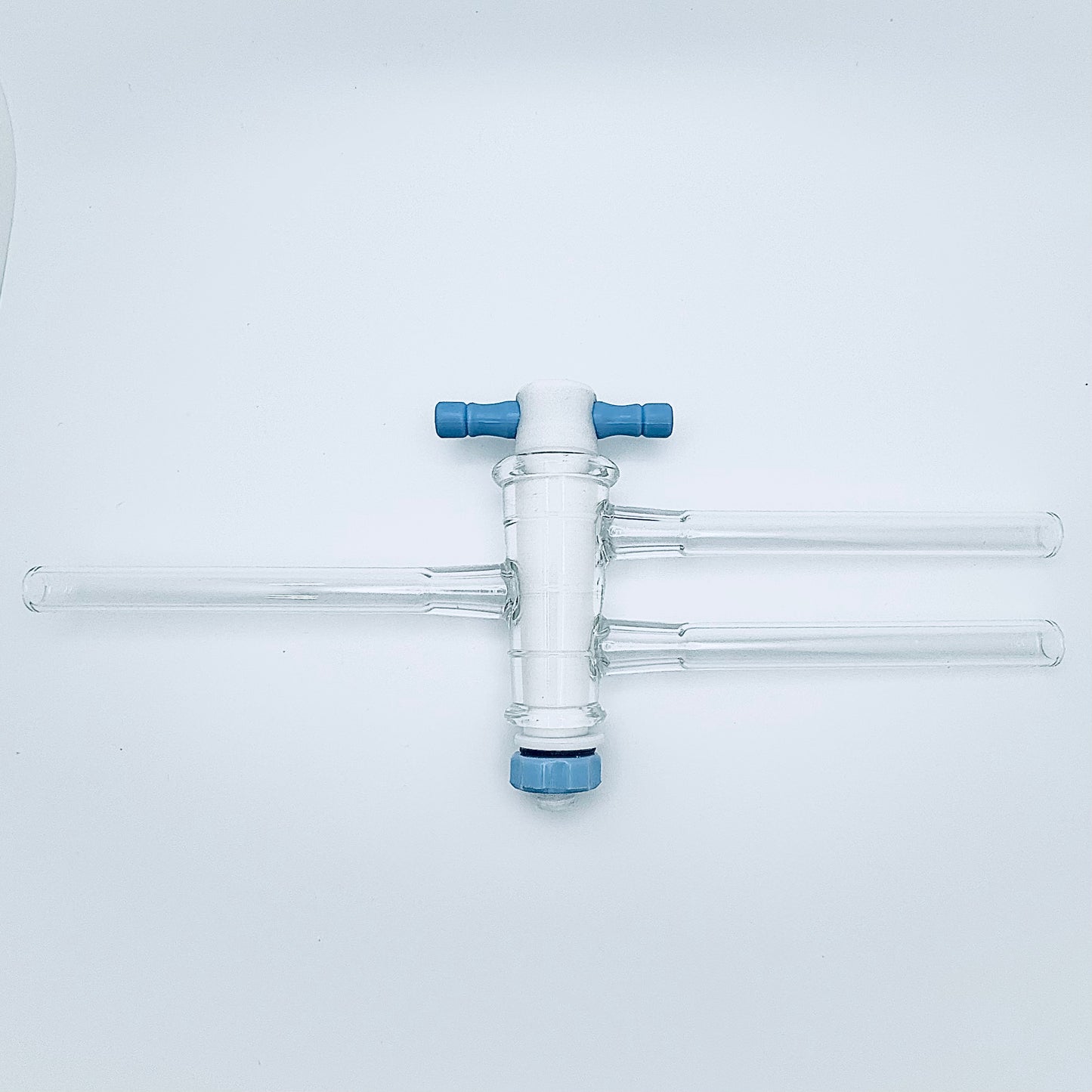 Stopcock, Double Oblique Bore, Teflon 4mm Bore, 16.2/56 mm Plug