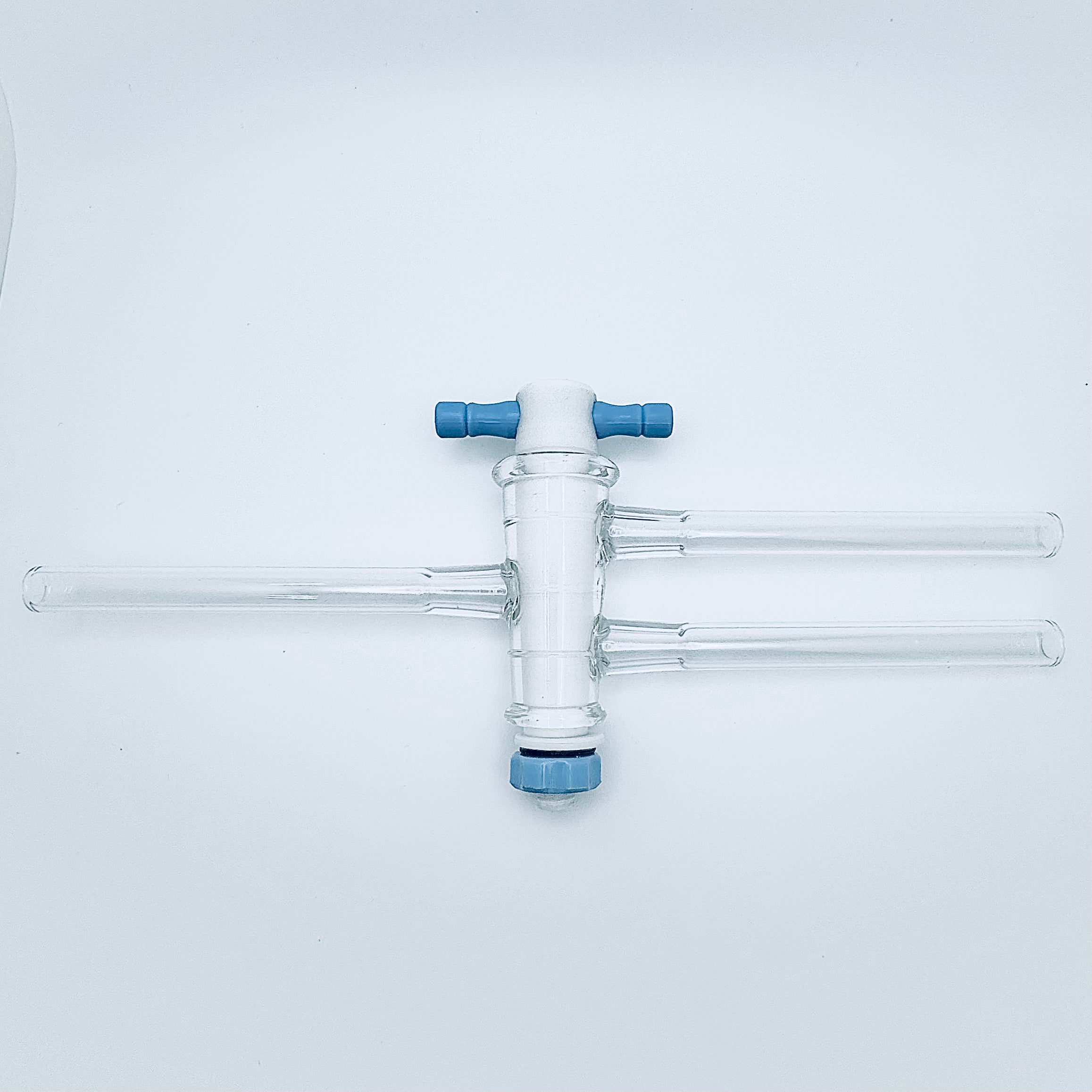 Stopcock, Double Oblique Bore, Teflon 4mm Bore, 14.4/44 mm Plug