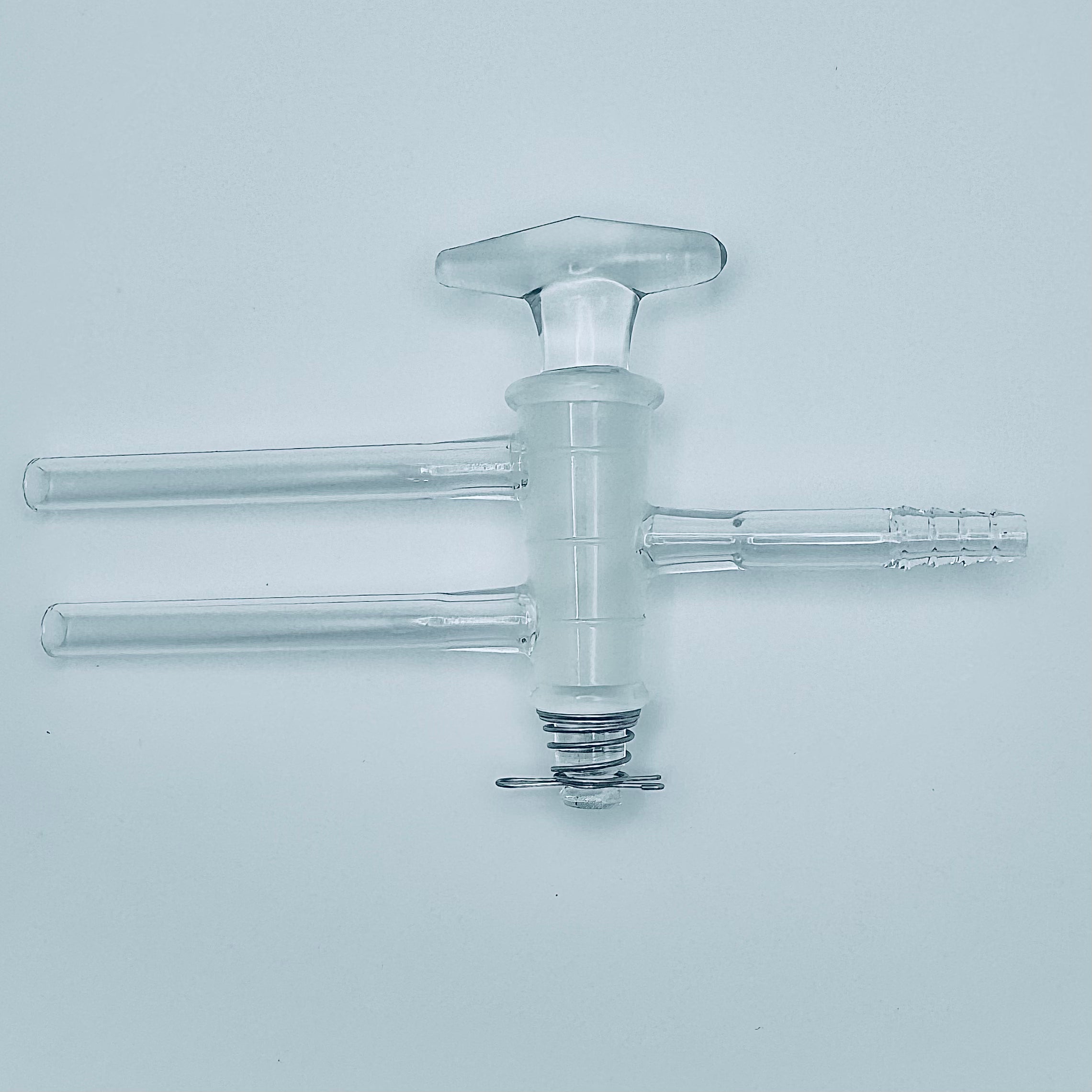 Stopcock, Double Oblique Bore, Glass 4mm Bore, 16.2/56 mm Plug