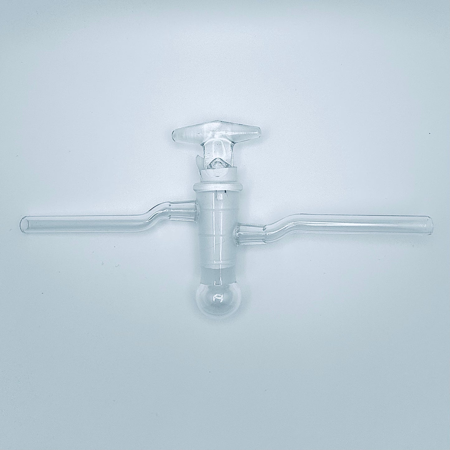 Stopcock, Glass, Hollow Plug, Oblique, High Vacuu 4mm Bore, 17.35/50 mm Plug