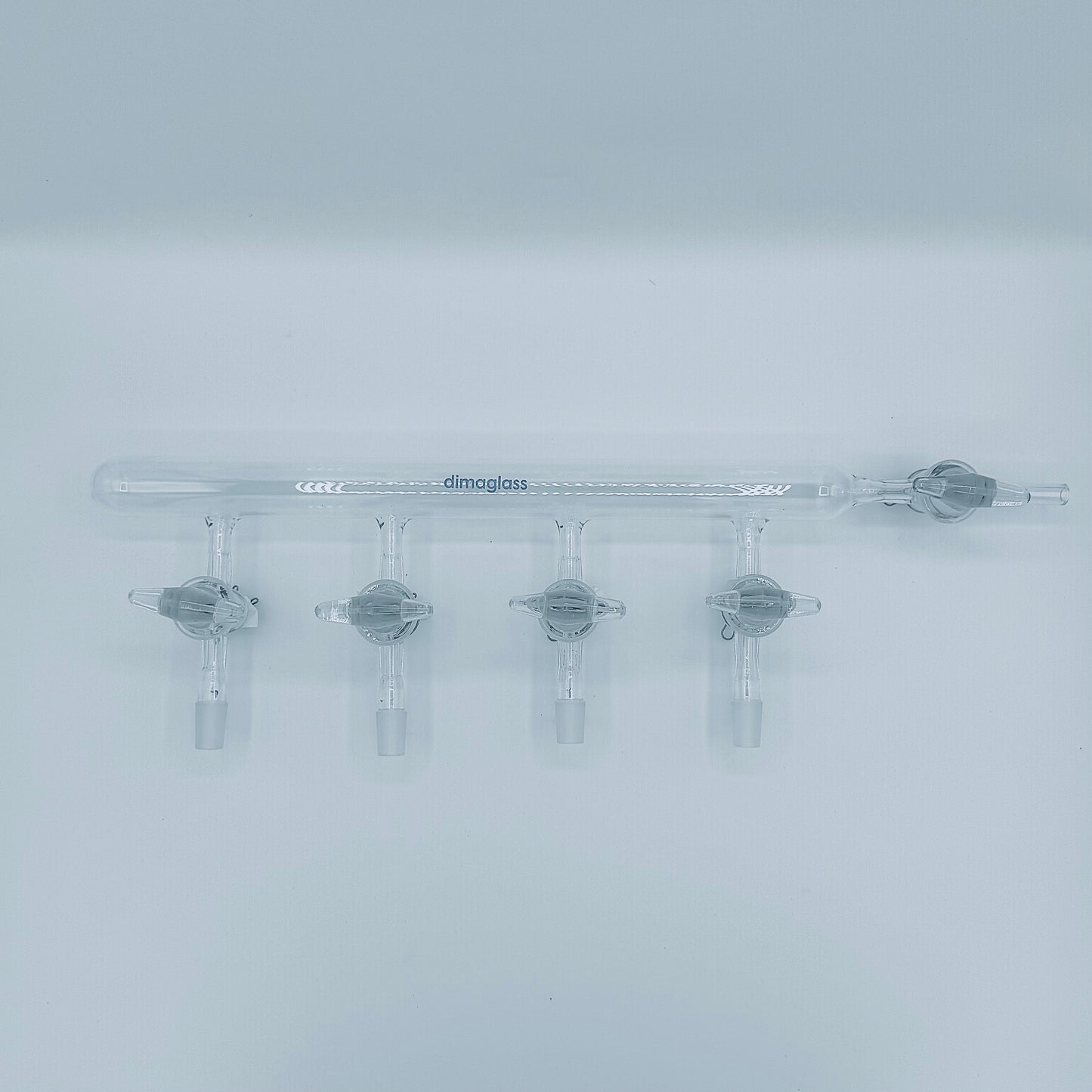 Manifold, Saingle, Solid Glass Stopcocks 4 Ports 24/40