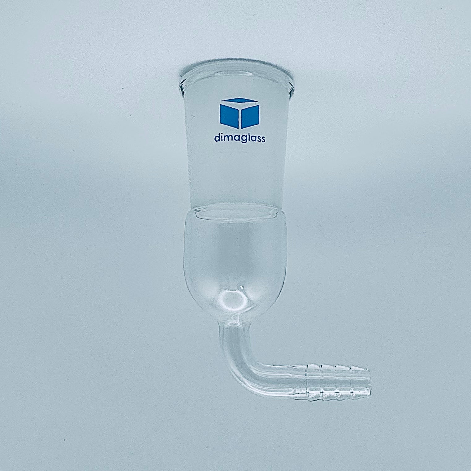 Adapter, Inlet, Outer Joint, 90 Deg 14/20 Joint Size, 10 mm Hose O.D.