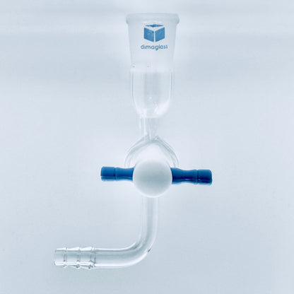 Adapter, Flow Control, Teflon Stopcock, 90 Deg 19/22 Joint Size