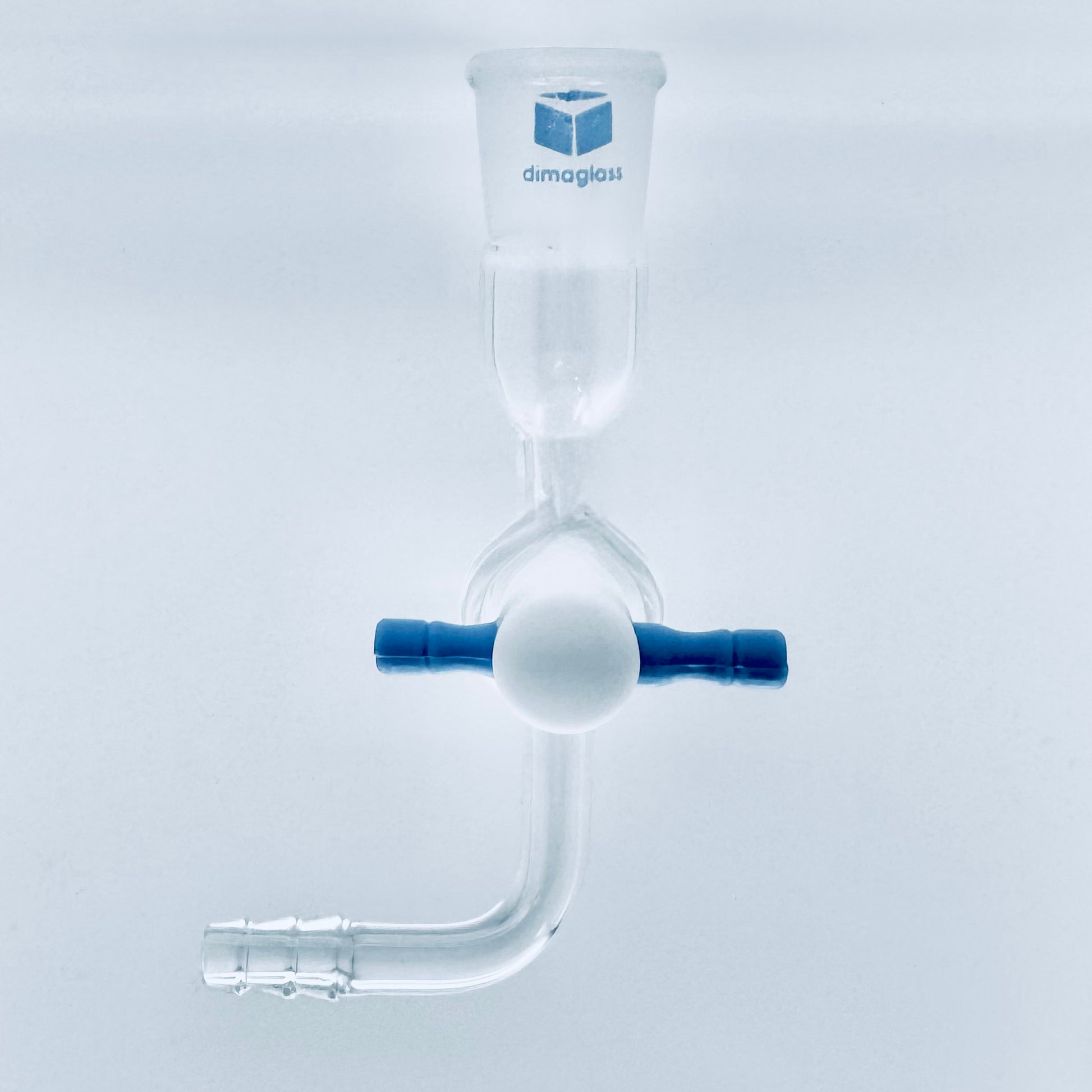 Adapter, Flow Control, Teflon Stopcock, 90 Deg 14/20 Joint Size