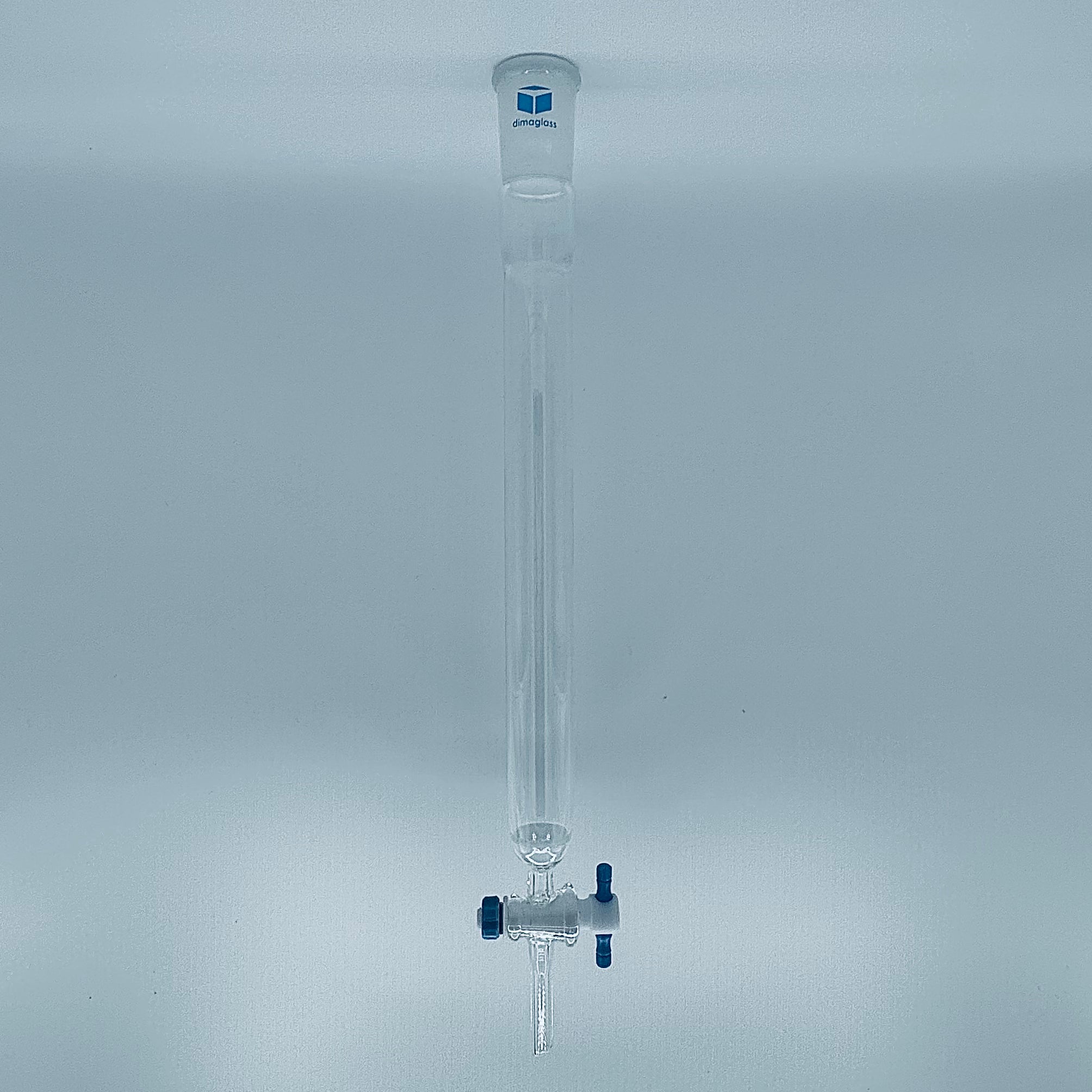 Chromatography Column, Teflon Stopcock, w/Fritted Disc, 203mm x 13mm 14/20