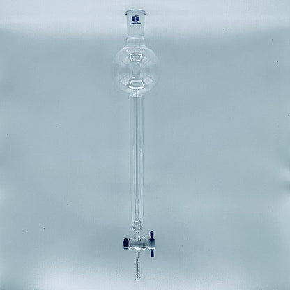 Chromatography Column, Teflon Stopcock, Fritted Disc, w/Reservoir 250 mL, .75 (19) x 12 (305) in.(mm), Joint Size 24/40