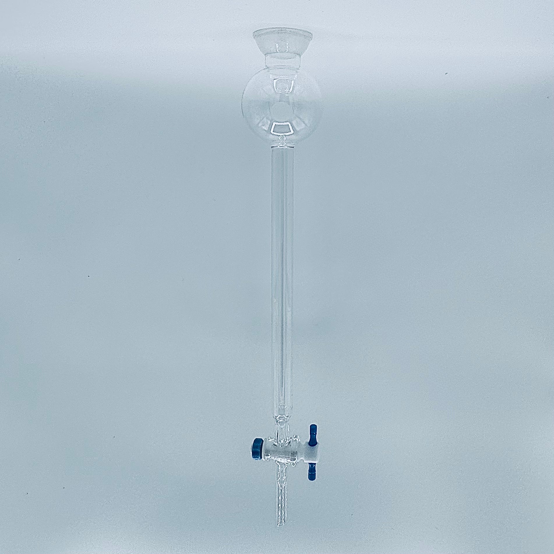 Chromatography Column, Teflon Stopcock, w/Reservoir 250 mL, .75 (19) x 12 (305) in.(mm), Ball Joint Size 35/20