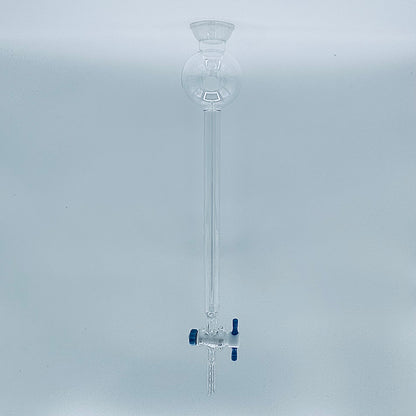 Chromatography Column, Teflon Stopcock, w/Reservoir 250 mL, .75 (19) x 12 (305) in.(mm), Ball Joint Size 35/20