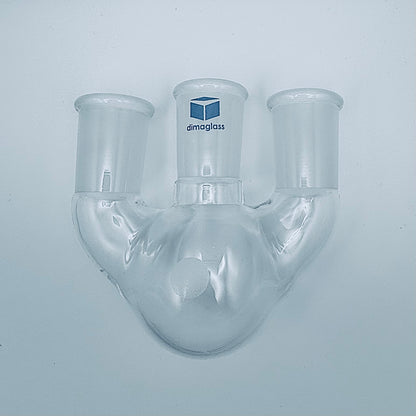 Flask, Three Neck, Vertical Center 14/20, Side 14/20, 100 mL