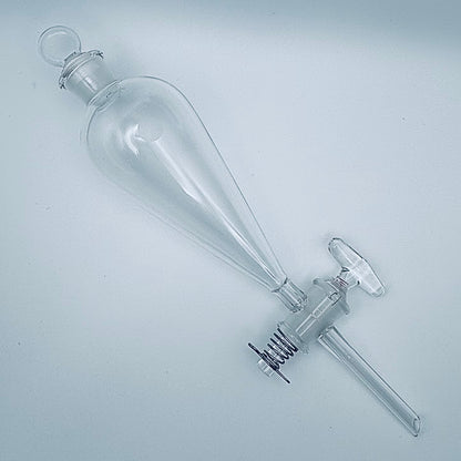Funnel, Separatory, Squibb, Glass Stopcock Stopper Size 27, 500 mL