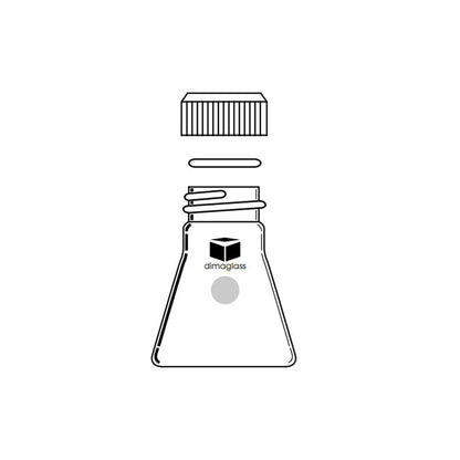 Flask, Erlenmeyer Microscale, 14/10 Threaded, 25 mL