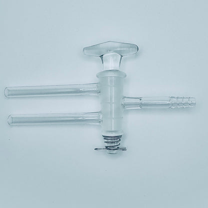 Stopcock, Double Oblique Bore, Glass 4mm Bore, 16.2/56 mm Plug