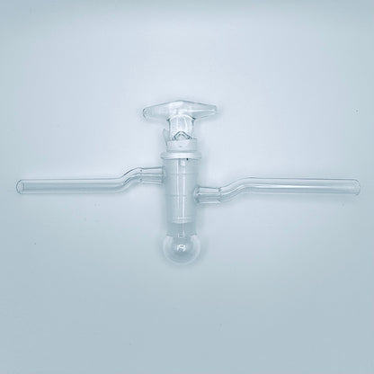 Stopcock, Glass, Hollow Plug, Oblique, High Vacuu 4mm Bore, 17.35/50 mm Plug