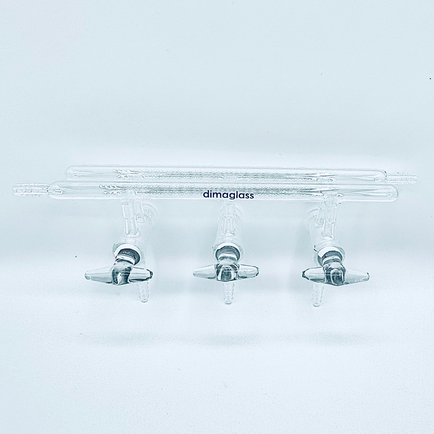 Manifold, Vacuum/Inert, Double, Hollow Glass Stopcocks 6 Ports