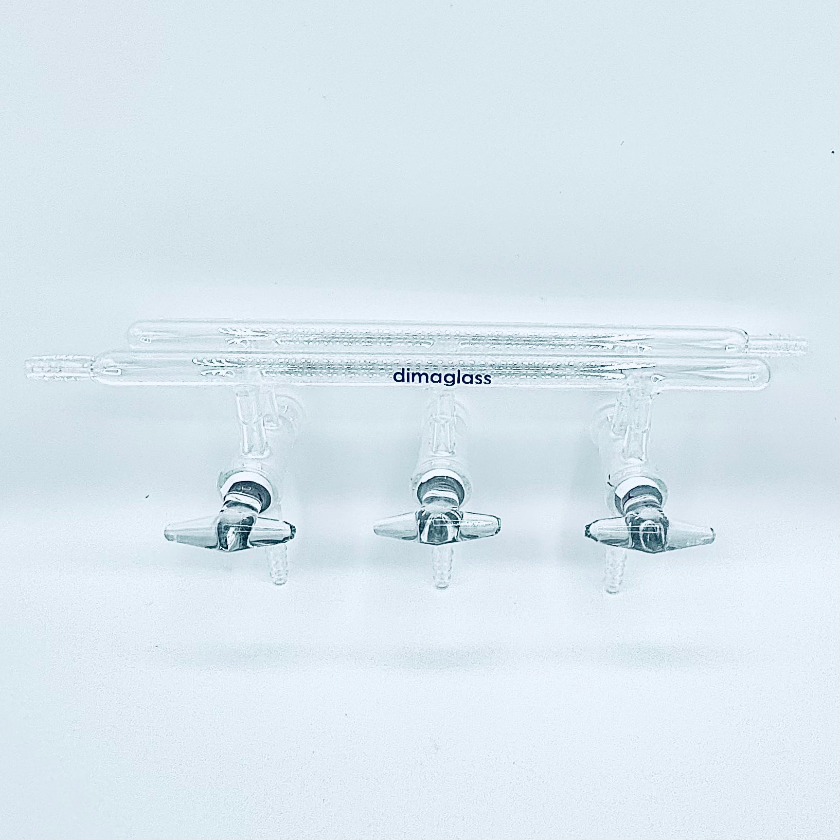 Manifold, Vacuum/Inert, Double, Hollow Glass Stopcocks 5 Ports