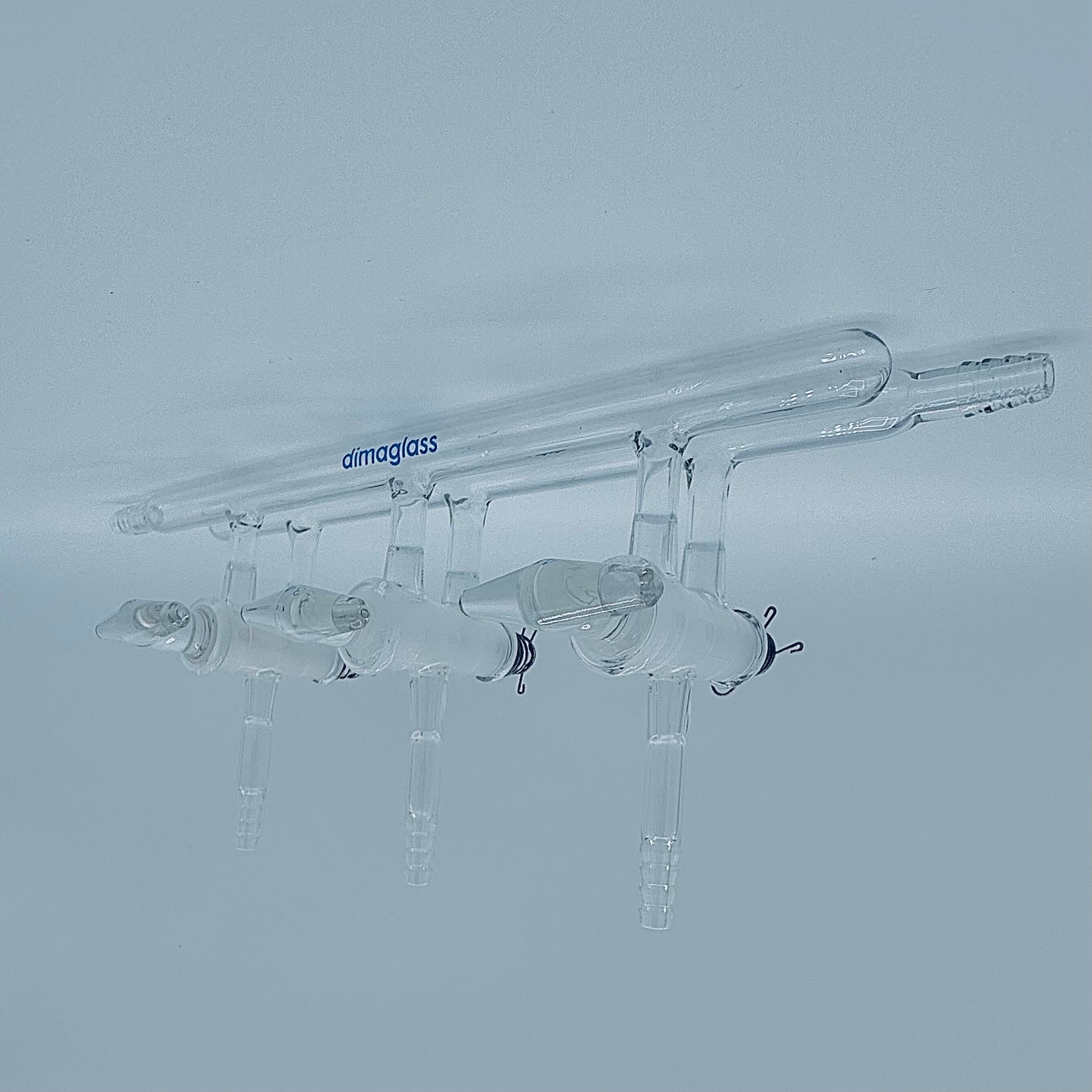 Manifold, Vacuum/Inert, Double, Solid Glass Stopcocks 5 Ports