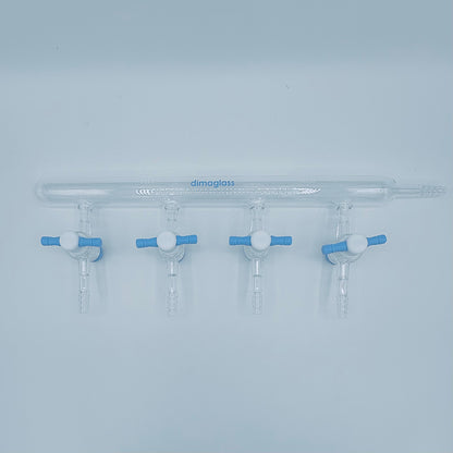 Manifold, Single, Teflon Stopcocks 6 Ports, 2mm Bore